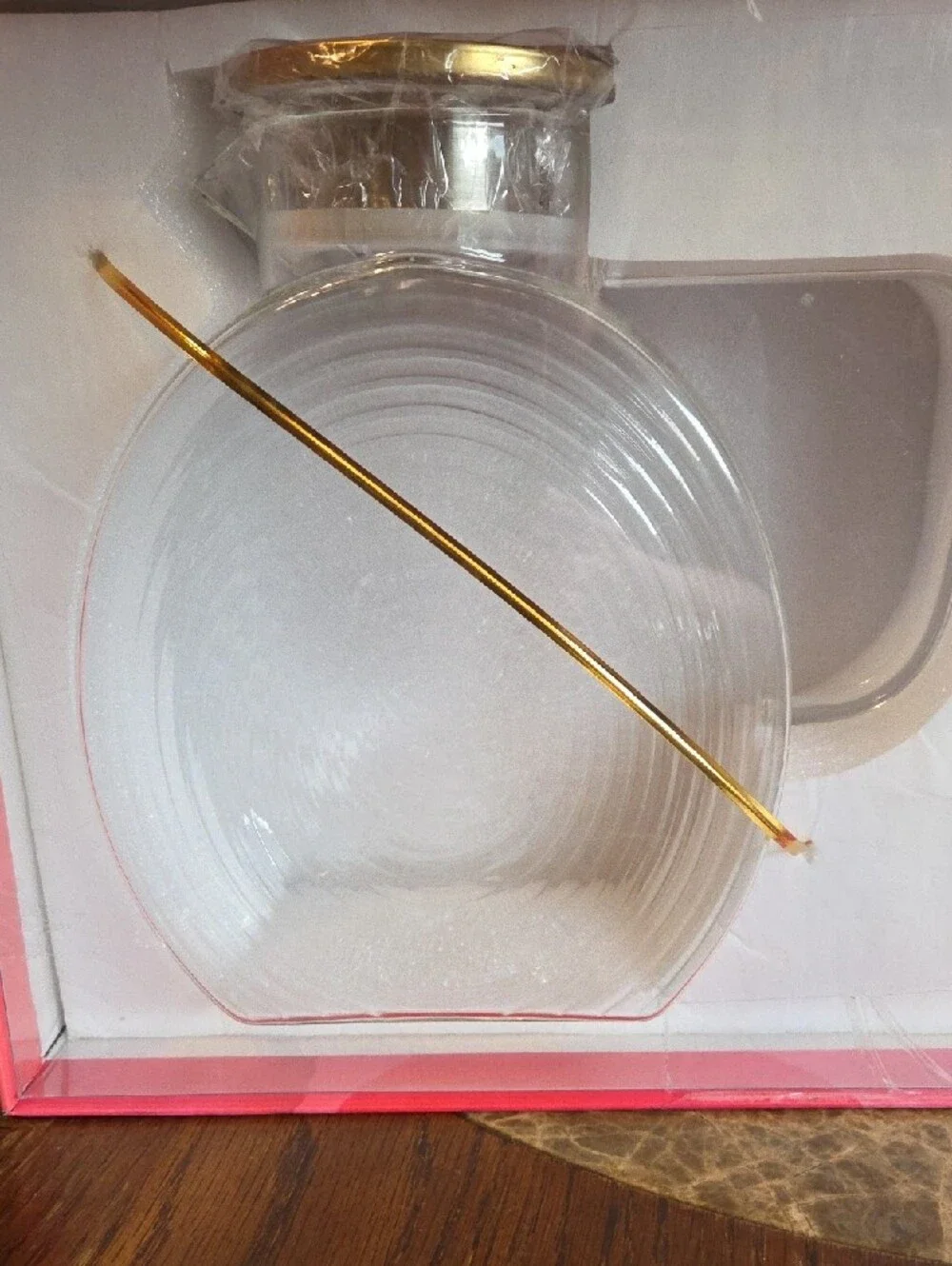 Glass Vase and Tumbler Set with Peach Tea